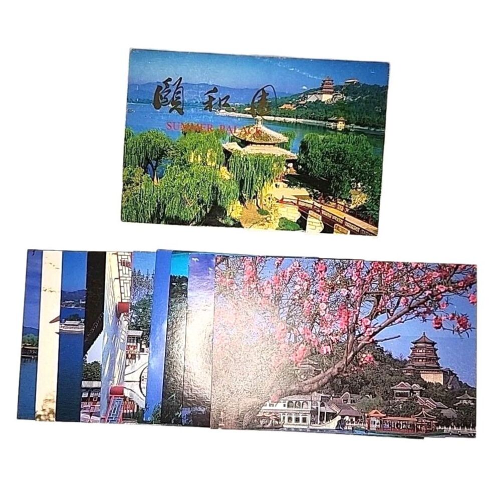 Postcard Collection Summer Palace Beijing China 10 cards with Orig Cover Vintage